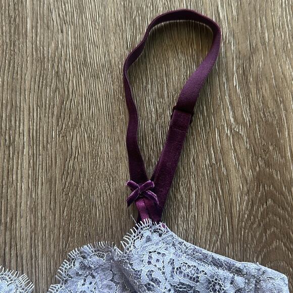 Victoria's Secret Dream Angels Light Purple Lace Push Up Without Padding Bra 36C - Picture 2 of 4